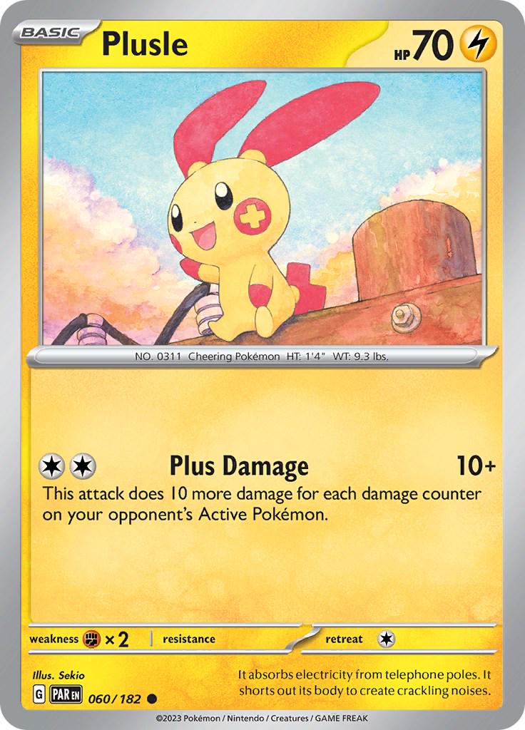 Plusle #60 Pokemon Paradox Rift