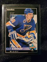 Igor Korolev #417 Hockey Cards 1992 Pinnacle Prices