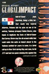 Rear | Ruben Rivera Baseball Cards 1997 Upper Deck