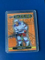 Adam Fox [Orange] Hockey Cards 2021 Upper Deck Dazzlers Prices