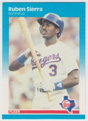 Ruben Sierra Baseball Cards 1987 Fleer Glossy Prices