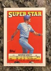 Back | Barry Bonds, George Brett Baseball Cards 1988 Topps Stickercard