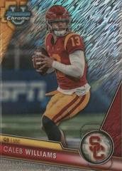 Caleb Williams [Shimmer] #1 Football Cards 2023 Bowman Chrome University Prices