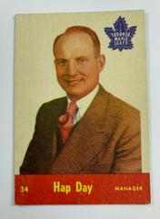 Hap Day #34 Hockey Cards 1955 Parkhurst Prices