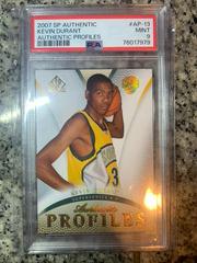Kevin Durant Basketball Cards 2007 SP Authentic Authentic Profiles Prices