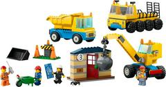LEGO Set | Construction Trucks and Wrecking Ball Crane LEGO City