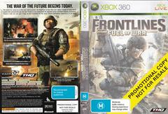 Full Artwork | Frontlines Fuel of War [Not for Resale] PAL Xbox 360