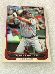 Albert Pujols [Refractor] #107 Baseball Cards 2012 Bowman Chrome Prices