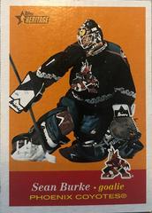 Sean Burke #15 Hockey Cards 2001 Topps Heritage Prices