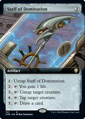 Staff of Domination [Extended Art] Magic Commander Legends Prices