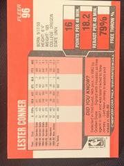 Back Of Card | Lester Conner Basketball Cards 1989 Fleer