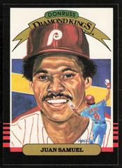 Juan Samuel #23 Baseball Cards 1985 Panini Donruss Diamond Kings Supers Prices