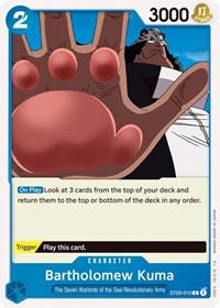 Bartholomew Kuma ST03-010 One Piece Starter Deck 3: The Seven Warlords of the Sea