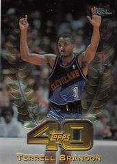 Terrell Brandon #T40-3 Basketball Cards 1997 Topps Topps 40 Prices