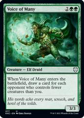 Voice of Many Magic Kaldheim Commander Prices