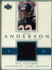 Jamal Anderson Football Cards 2000 Upper Deck Legends Legendary Jerseys Prices