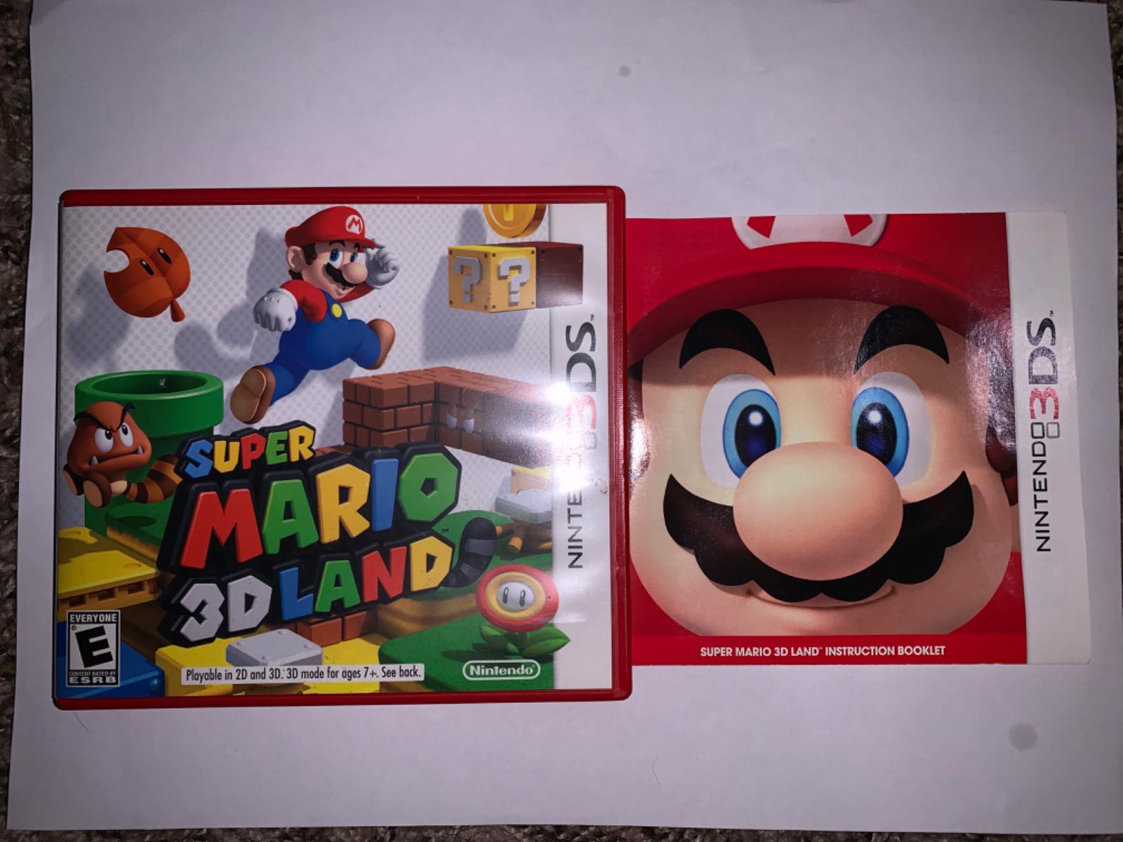 Super Mario 3d Land Box And Manual Only Nintendo 3ds 5522