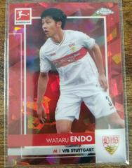 Wataru Endo [Red Refractor] #94 Soccer Cards 2020 Topps Chrome Bundesliga Prices