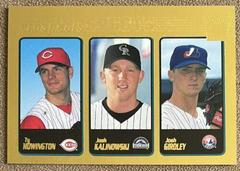 Josh Girdley, Josh Kalinowski, Ty Howington Baseball Cards 2001 Topps Gold Prices