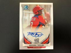 Michael Taylor Baseball Cards 2014 Bowman Chrome Autograph Prospects Prices