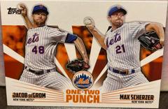 Jacob deGrom, Max Scherzer #12P-15 Baseball Cards 2023 Topps One Two Punch Prices