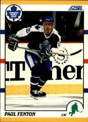 Paul Fenton Hockey Cards 1990 Score Rookie Traded Prices