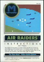 Air Raiders - Manual | Air Raiders Atari 2600