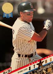 Rear | Edgar Martinez/Gary Sheffield Baseball Cards 1993 Leaf Gold All Stars
