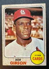 Bob Gibson Baseball Cards 1968 Topps Prices