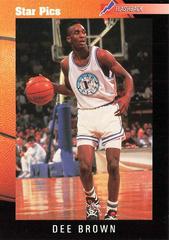 Dee Brown #40 Basketball Cards 1991 Star Pics Prices