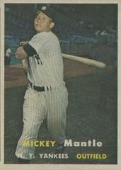 Mickey Mantle #95 Baseball Cards 1957 Topps Prices