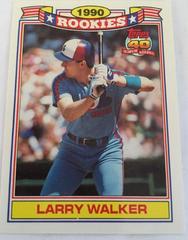 Larry Walker Baseball Cards 1990 Topps Glossy Rookies Prices