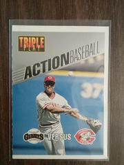 Barry Larkin #8 Baseball Cards 1993 Panini Donruss Triple Play Action Baseball Prices