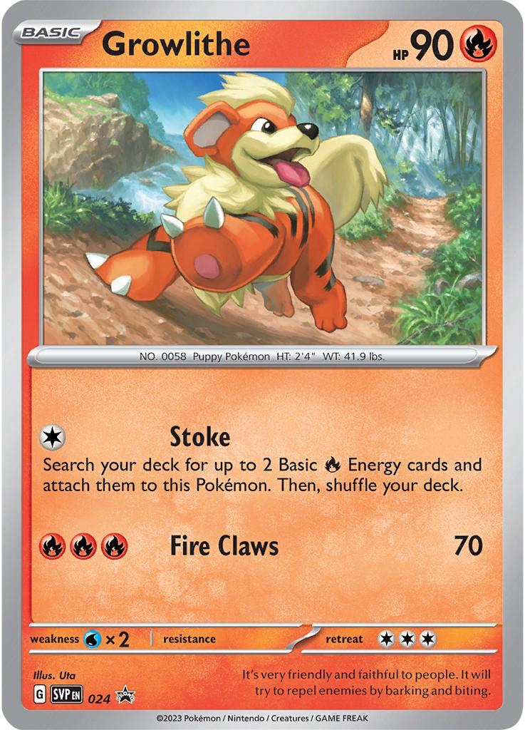 Growlithe #24 Pokemon Promo