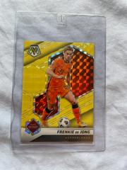 Frenkie de Jong [Gold Fluorescent] Soccer Cards 2021 Panini Mosaic Road to FIFA World Cup Give and Go Prices