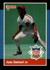 Juan Samuel #55 Baseball Cards 1988 Panini Donruss All Stars Prices