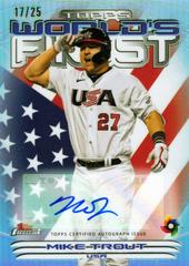 Mike Trout [Autograph Orange] #2000-1 Baseball Cards 2023 Topps Finest 2000 World's Prices
