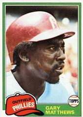 Gary Matthews #800 Baseball Cards 1981 Topps Prices