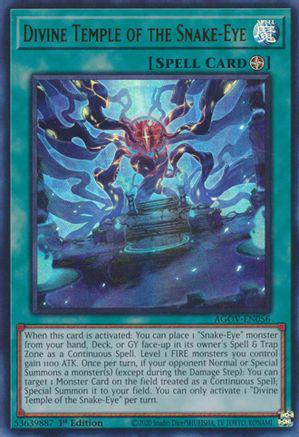 Divine Temple of the Snake-Eye AGOV-EN056 YuGiOh Age of Overlord