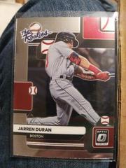 Jarren Duran #TR-3 Baseball Cards 2022 Panini Donruss Optic The Rookies Prices