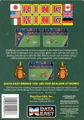 Ring King - Back | Ring King NES