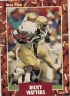 Ricky Watters Football Cards 1991 Star Pics Prices