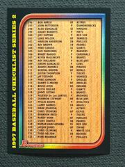 Checklist [333-369] #296-359 Baseball Cards 1997 Bowman Prices