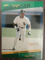 Lance Johnson #19 Baseball Cards 1993 Score Select Stat Leaders Prices