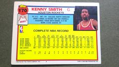 Kenny Smith Rear | Kenny Smith Basketball Cards 1992 Topps