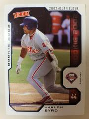 Marlon Byrd #515 Baseball Cards 2002 Upper Deck Victory Prices