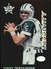 Vinny Testaverde [Longevity] Football Cards 1999 Leaf Rookies & Stars Prices