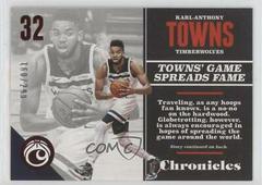 Karl Anthony Towns [Red] #5 Basketball Cards 2017 Panini Chronicles Prices