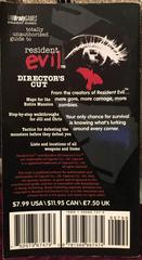 Rear | Totally Unauthorized Guide to Resident Evil Directors Cut Strategy Guide