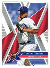 Carlos Zambrano #17 Baseball Cards 2008 Upper Deck X Prices